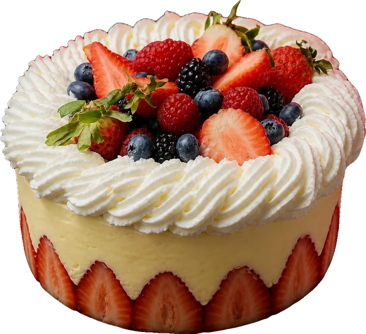 Fraisier grand format aux fruits rouges